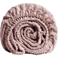 Yumeko Spannbettlaken Gewaschenes Leinen 90x210 Rosa - Eco, Bio & Fairtrade