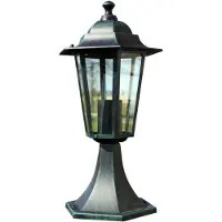 vidaXL Gartenlaterne Dunkelgrün/Schwarz Aluminium