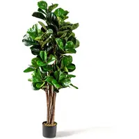 Coast 1,5 m künstlicher Feigenbaum Kunstpflanzen Decipper Lance Zimmerpflanze mit Blumentopf