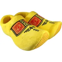 Gevavi Hausschuhe Klompen Gelb-Schuhgröße 42 - 44