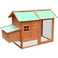 vidaXL Hühnerkäfig 170x81x110 cm Kiefernholz & Tannenholz
