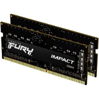 Kingston Technology FURY 32GB 3200MT/s DDR4 CL20 SODIMM (Kit of 2) Impact, 32 GB, 2 x 16 GB, DDR4, 260-pin SO-DIMM