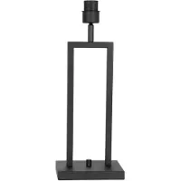 Steinhauer Tischleuchte Stang 1-flammig Mattes Schwarz 17x17cm