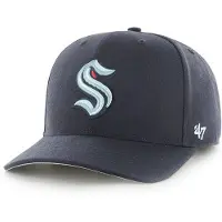 47 Herren Kappe 47 Brand NHL Seattle Kraken Cold Zone ‘47 MVP DP - Blau - universelle