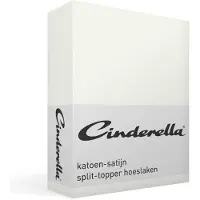 Cinderella Sundays - Spannbettlaken für Split-Topper (bis 15 cm) - Satin - 200x210 cm - Ivory