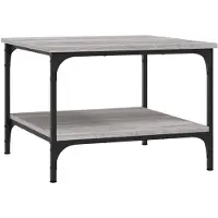 vidaXL Couchtisch Grau Sonoma 55x55x40 cm Holzwerkstoff