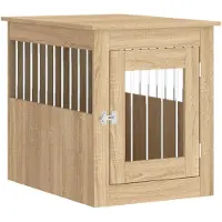 vidaXL Hundekäfig im Möbelstil Sonoma-Eiche 55x75x65 cm Holzwerkstoff