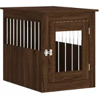 vidaXL Hundekäfig im Möbelstil Braun Eichen-Optik 55x75x65 cm