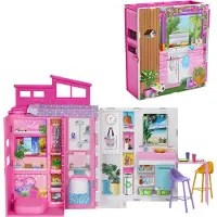 Barbie 65. Jubiläum Mit 4-zimmer-apartmentmöbeln Und Puppen