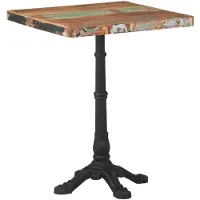 vidaXL Bistrotisch 60x60x76 cm Altholz Massiv