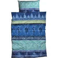 Casatex Bettwäsche Indi" blau-türkis 1x 135x200 cm + 1x 40x80 cm"