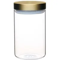 Masterclass Luftdichtes Lebensmittelbehältnis 1000 ml, goldener Deckel