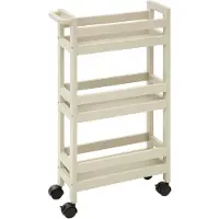 5 Five Farben Leinen 3-stufiger Trolley auf Rollen