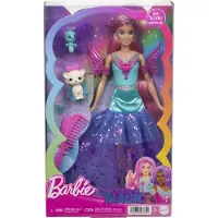 Barbie A Touch of Magic -Puppe mit 2 fantastischen Tieren, Malibu“ aus Ein verborgener Zauber“, Modepuppe, Weiblich, 3 Jahr(e), Mädchen, 300 mm, 171 g