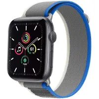 IMoshion Nylon Trail Armband für Apple Watch | 44/45/46/49 mm - Blue / Grey