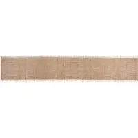 MIKASA Mktrunjute Jute Frayed Tablecloth Beige