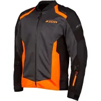 KLIM Induction Motorrad Textiljacke, schwarz/grau/orange, XL