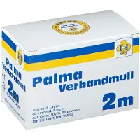 ERENA Palma Verbandmull 80 cm 2 m zickzack Lagen 1 St Verband