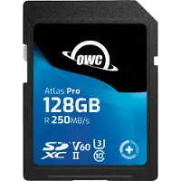 OWC Atlas Pro, 128 GB, SDXC, UHS-II, 250 MB/s, 130 MB/s, V60