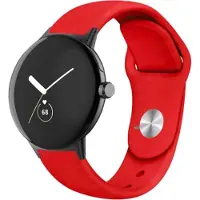 Cover-Discount Google Pixel Watch - Silikon Ersatzarmband rot