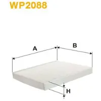 WIX FILTERS Filter, Innenraumluft WP2088