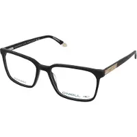 O'Neill ONB 4010 Damen-Brille inkl. Gläser Vollrand Quadratisch Acetat-Gestell 54/17/145, schwarz