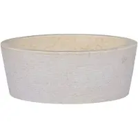 vidaXL Waschbecken Creme Ø40x15 cm Marmor
