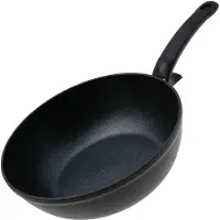 Fissler Adamant / Aluminium-Wokpfanne (Ø 30 cm, 5,2 Liter) beschichtet, große Asia-Pfanne, hoher Rand, antihaftend - Induktion