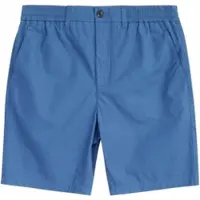 KnowledgeCotton Apparel Kurze Hose Fig Loose Poplin Elastic Waist String Herren Moonlight Blue-XS