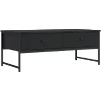 vidaXL Couchtisch Schwarz 101x49x39,5 cm Holzwerkstoff