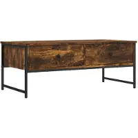 vidaXL Couchtisch Räuchereiche 101x49x39,5 cm Holzwerkstoff