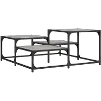 vidaXL Couchtisch Grau Sonoma 87,5x87,5x40 cm Holzwerkstoff