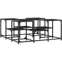 vidaXL Couchtisch Schwarz 91x91x40 cm Holzwerkstoff