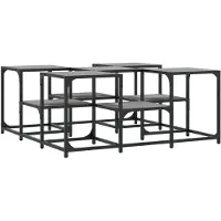 vidaXL Couchtisch Grau Sonoma 91x91x40 cm Holzwerkstoff