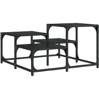vidaXL Couchtisch Schwarz 68x68x40 cm Holzwerkstoff