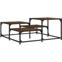 vidaXL Couchtisch Braun Eichen-Optik 87,5x87,5x40 cm Holzwerkstoff