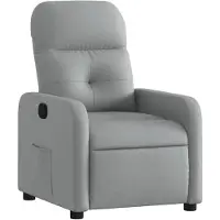 vidaXL Relaxsessel Hellgrau Stoff