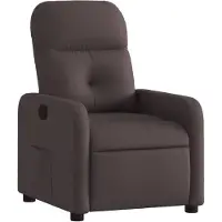 vidaXL Relaxsessel Dunkelbraun Stoff