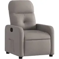 vidaXL Relaxsessel Taupe Stoff