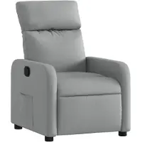 vidaXL Relaxsessel Hellgrau Stoff
