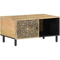 vidaXL Couchtisch 80x50x40 cm Massivholz Mango