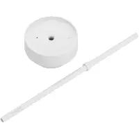 Fellow Deckel mit Strohhalm für Carter Tassen Cold Matte White