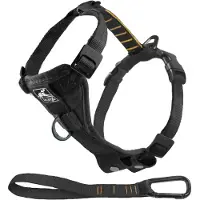 Kurgo Tru-Fit-Smart Harness Geschirr (incl.Sicherheitsgurt), Farbe:Schwarz, Größe:XS