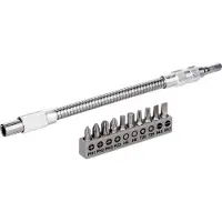 Bosch Powertools 11 Pieces 200 Mm Flexible Screwdriver Bits Silber