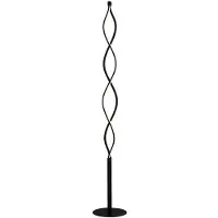 LINDBY LED-Stehleuchte Welina, schwarz, 150 cm, dimmbar