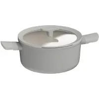 Berghoff 3950429, 4,4 l, Grau, Keramik, Elektro, Gas, Halogen, Induktion, Aluminium, Grau, Phenolharz