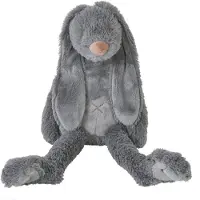 Happy horse Kuscheltier Kaninchen Richie dunkelgrau klein - 28 cm Plüsch