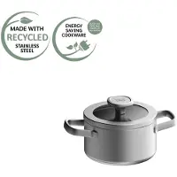 Berghoff Kochtopf Leo Recycled mit Deckel 16 cm Graphite