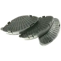 Alapure Aktivkohlefilter geeignet für Elica KIT0016613 / CFC0010442 (3 Stück)