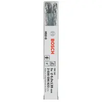 Bosch Hss-g Din340 6.0x91x139 Mm Drill Bit 5 Units Silber